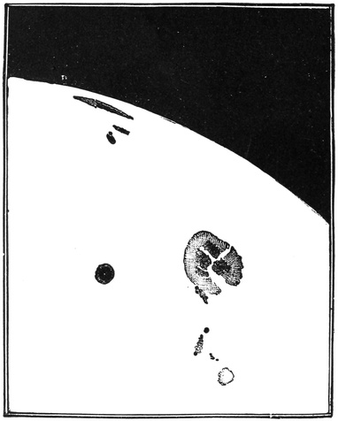 Spot nearing the Sun’s Edge