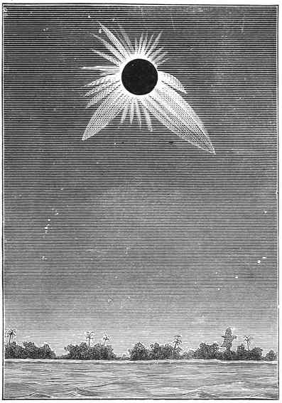 Total Eclipse of the Sun, May 6, 1883 (drawn by Trouvelot)