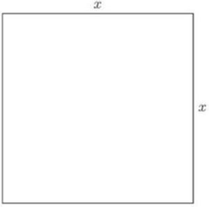 Fig. 1. — A square whose sides are each marked x.