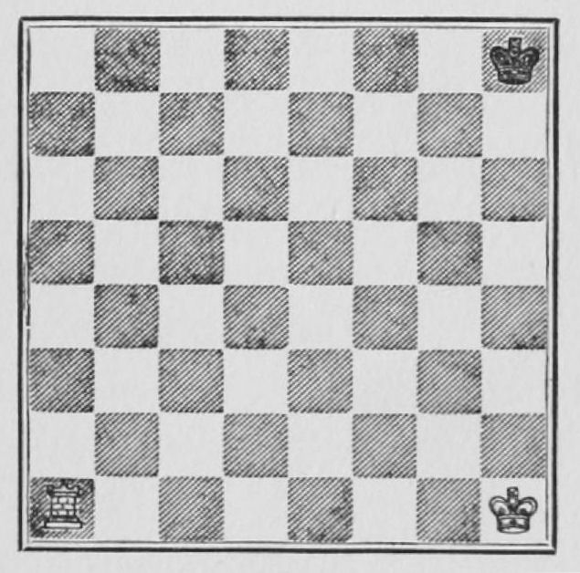 White: King h1, Rook a1. Black: King h8.