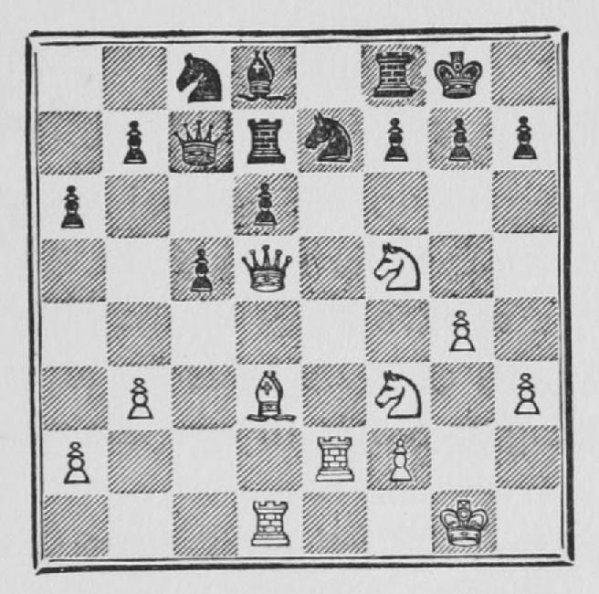 White: King g1, Queen d5, Rooks d1, e2, Bishop d3, Knights f3, f5, Pawns a2, b3, f2, g4, h3. Black: King g8, Queen c7, Rooks d7, f8, Bishop d8, Knights c8, e7, Pawns a6, b7, c5, d6, f7, g7, h7.