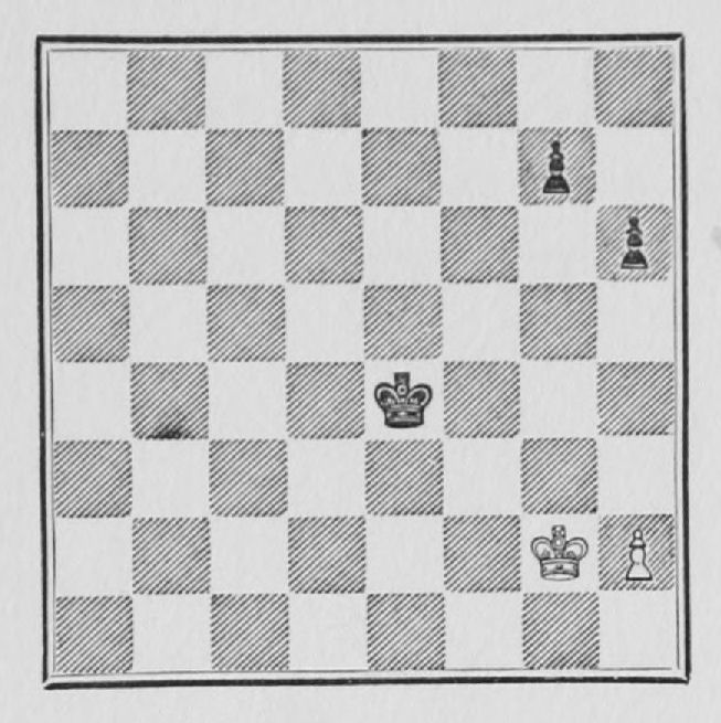 White: King g2, Pawn h2. Black: King e4, Pawns g7, h6.