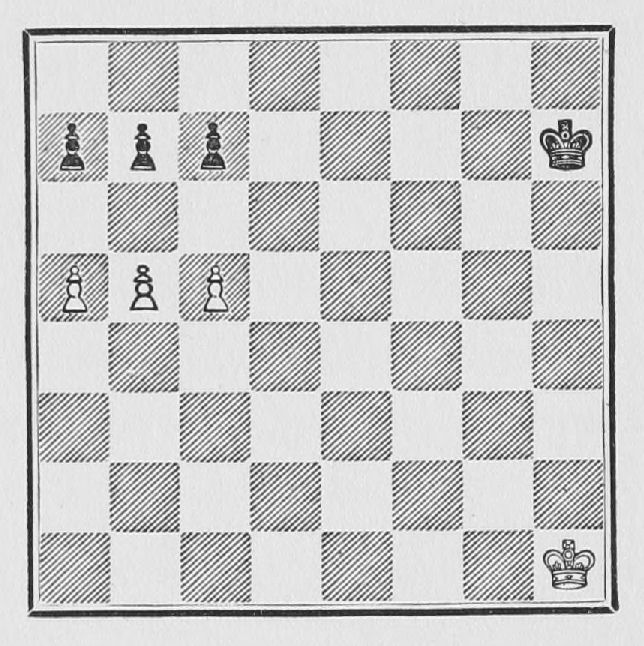 White: King h1, Pawns a5, b5, c5. Black: King h7, Pawns a7, b7, c7.