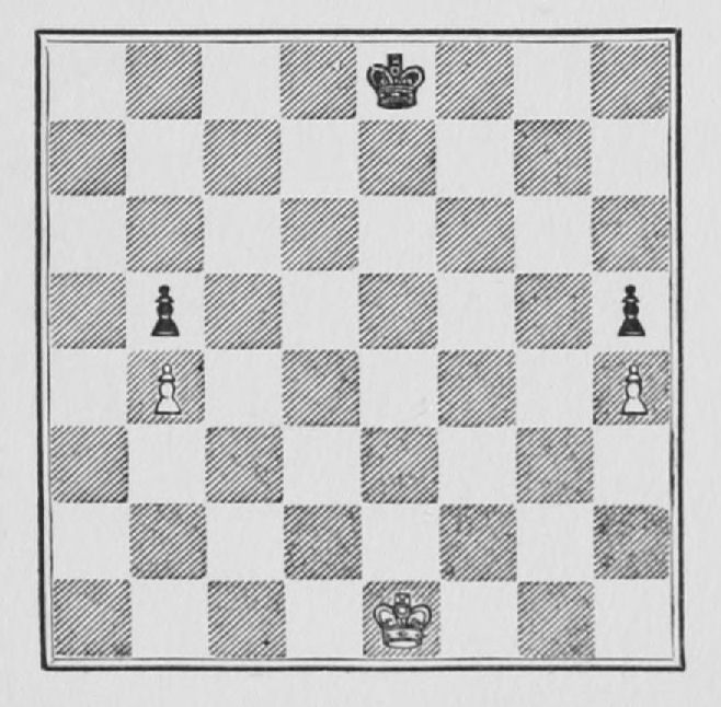 White: King e1, Pawns b4, h4. Black: King e8, Pawns b5, h5.