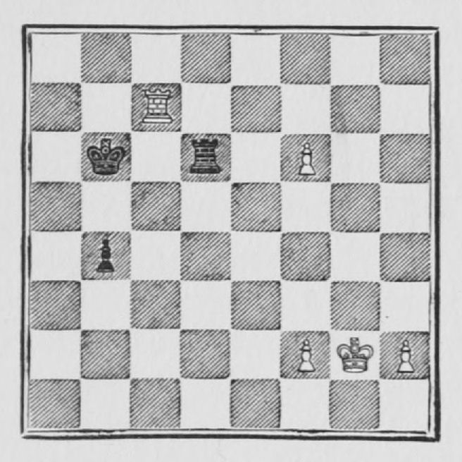 White: King g2, Rook c7, Pawns f6, f2, h2. Black: King b6, Rook d6, Pawn b4.