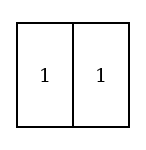 The upper half of the smaller Diagram, with a red counter in each compartment, No. 5 and No. 6.