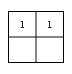 The smaller Diagram with red counters in No. 5 and No. 6, the two upper compartments, and the lower half unmarked.