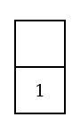 The left half of the smaller Diagram, No. 5 above and No. 7 below, with a red counter in No. 7.