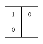 The smaller Diagram with a red counter in No. 5, upper left, and grey counters in No. 6, upper right, and No. 7, lower left.
