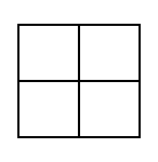 The smaller Diagram left entirely bare, with no counter in any of its four compartments, beside the larger Diagram for the same Premisses.