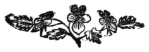 A small tailpiece: a spray of leaves and flowers.