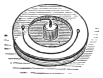 Fig. 230. — The same lantern closed, folded flat into a disc with the candle socket in the middle.