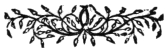 A tailpiece of leafy scrolling stems.