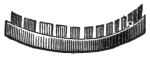 Fig. 4. — The semicircular rack in which the cards stand before the figure.