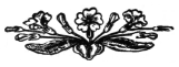 A tailpiece of flowers and leaves.