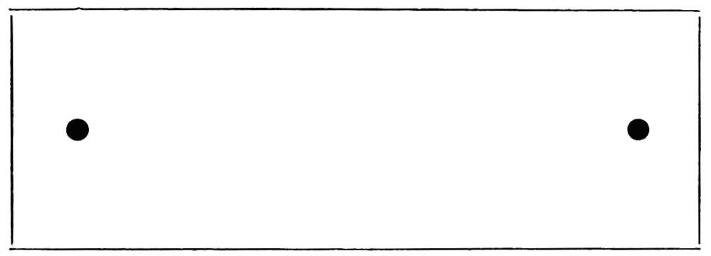 Fig. 8. — Two small black spots at either end of a long empty box, one to be set in front of each eye and made to fuse.