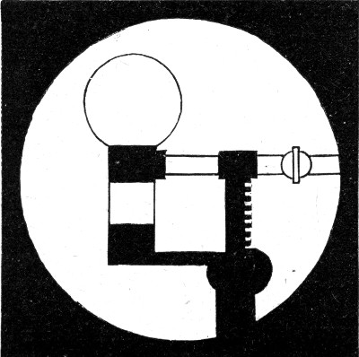 A sphere and a cylinder blown on the two ends of a short tube, so that the pressure in each is the same. The sphere turns out to be exactly twice the cylinder in diameter.