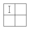 The Biliteral Diagram for Example 4, part way through — a "I" in the North-West Quarter.
