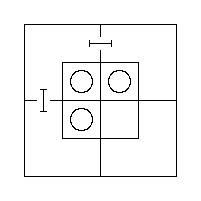 The same three O's, with a "I" on the fence in the Outer Portion of the North Half and another on the fence in the Outer Portion of the West Half.