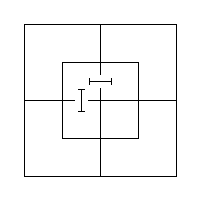 A "I" on the fence in the Inner Portion of the North Half and another on the fence in the Inner Portion of the West Half — nothing but fences.