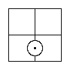 "Some x′ exist" — a Red Counter astride the partition inside the South Half.