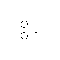 The Triliteral Diagram for "Some x′ are m" and "No m are y".