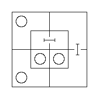 The Triliteral Diagram for "All m are x" and "All m′ are y′".