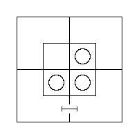 The Triliteral Diagram for "All x′ are m′" and "No y′ are m".
