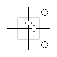 The Triliteral Diagram for "Some x are m" and "All y′ are m".