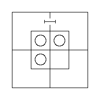 The Triliteral Diagram for "All x are m′" and "No y are m".