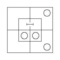 The Triliteral Diagram for "All m are x" and "No y′ are m′".