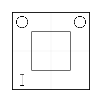 The Triliteral Diagram for "All m′ are x′" and "Some y are m′".