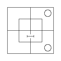 The Triliteral Diagram for "Some m are x′" and "No y′ are m′".