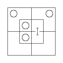 The Triliteral Diagram for "No x are m′" and "All m are y′".