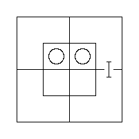 The Triliteral Diagram for "No x are m" and "Some y′ are m′".