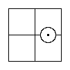 "Some y′ exist" — a Red Counter astride the partition inside the East Half.