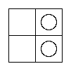 "No y′ exist" — a Grey Counter in each of the two East Cells.