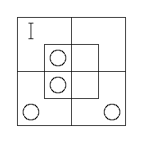 The Triliteral Diagram: all m′ are x, and all y are m′.