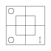 The Triliteral Diagram: some x′m′ exist, and no ym′ exist.