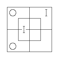 The Triliteral Diagram: some xm′ exist, and all y are m.