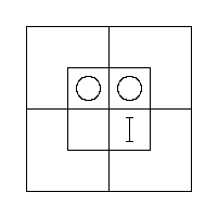 The Triliteral Diagram: no xm exist, and some y′m exist.