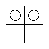 "No x exist" — a Grey Counter in the North-West Cell and another in the North-East Cell.