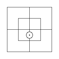 A Red Counter astride the partition inside the Inner Portion of the South Half.