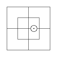 A Red Counter astride the partition inside the Inner Portion of the East Half.
