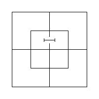 Diagram a — "Some m are x": a "I" sitting on the fence inside the Inner Portion of the North Half.