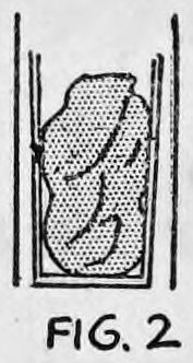 Fig. 2. — The glass with the insert and two silk handkerchiefs inside, the cover fitted over the whole thing.