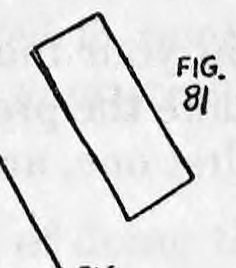 Fig. 81. — A shorter strip, the bill folded in half again the other way, shown at a slant above the first.