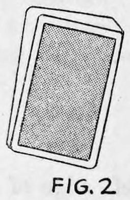 Fig. 2. — The cards fanned a bit, seen from above, so that the edges of the top cards are beveled.