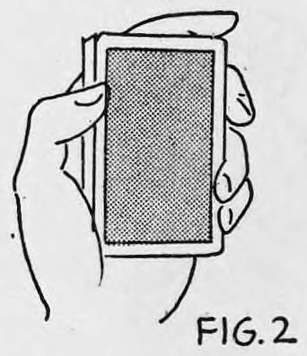 Fig. 2. — The left thumb brought back to the left edge of the deck, seen from above.